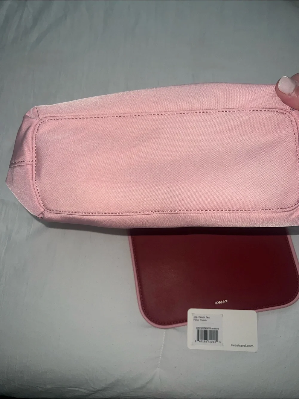 Away Pink and Red Double Pouch Set